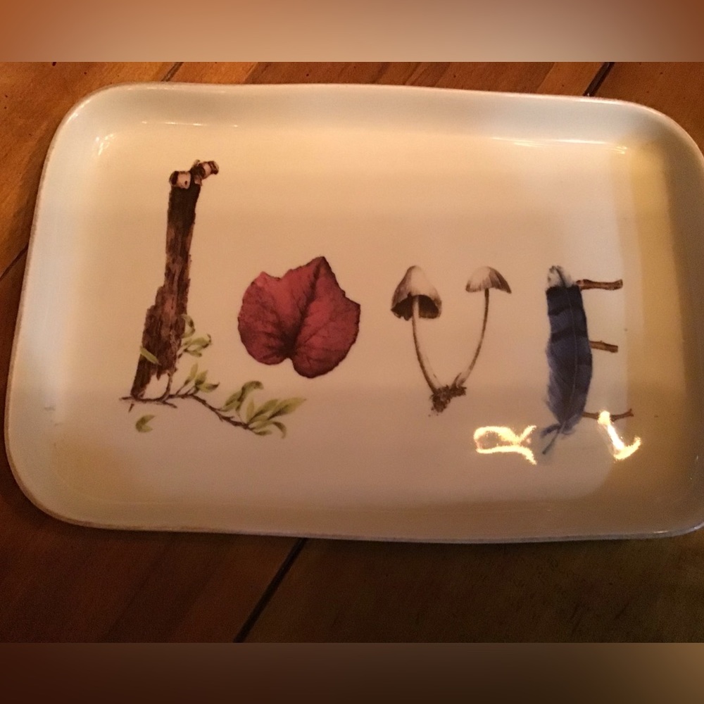 NEW Juliana Forest Walk Stunning and Whimsical “Love” Serving Platter